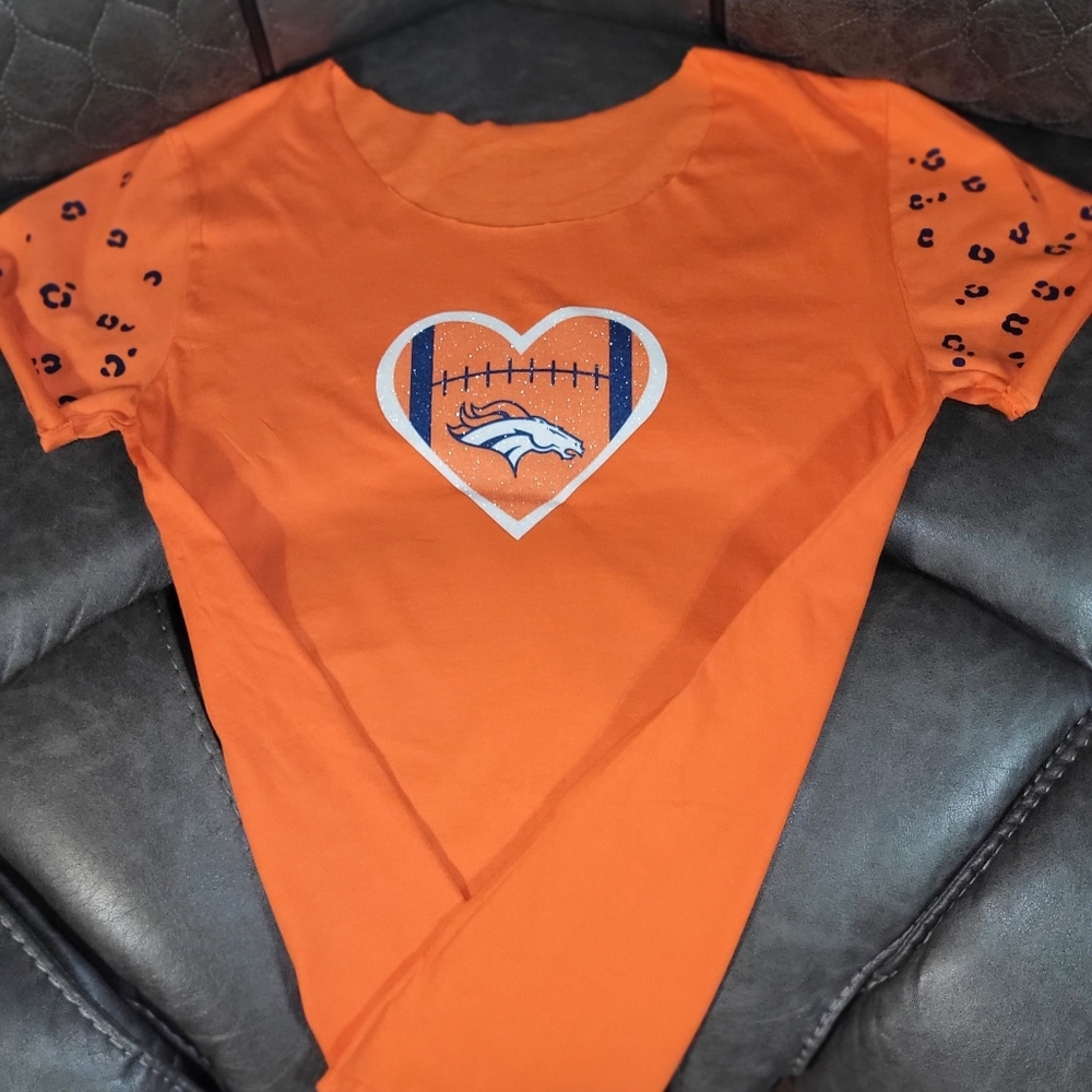 Denver Broncos Women's Fitted Unique Leopard